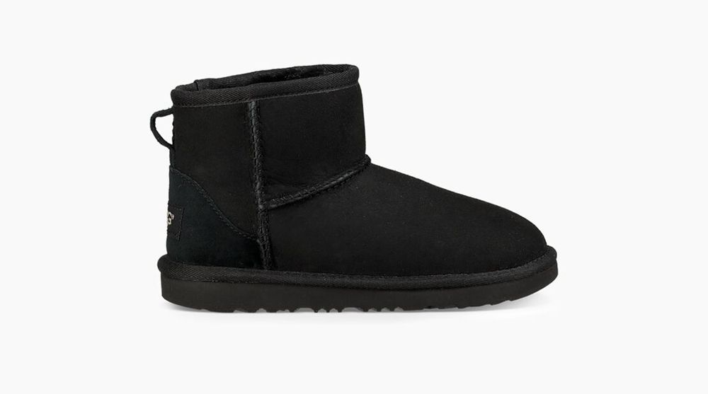 Ugg Classic Ii Mini - Kids Boots - Black - NZ (6709JEUSP)